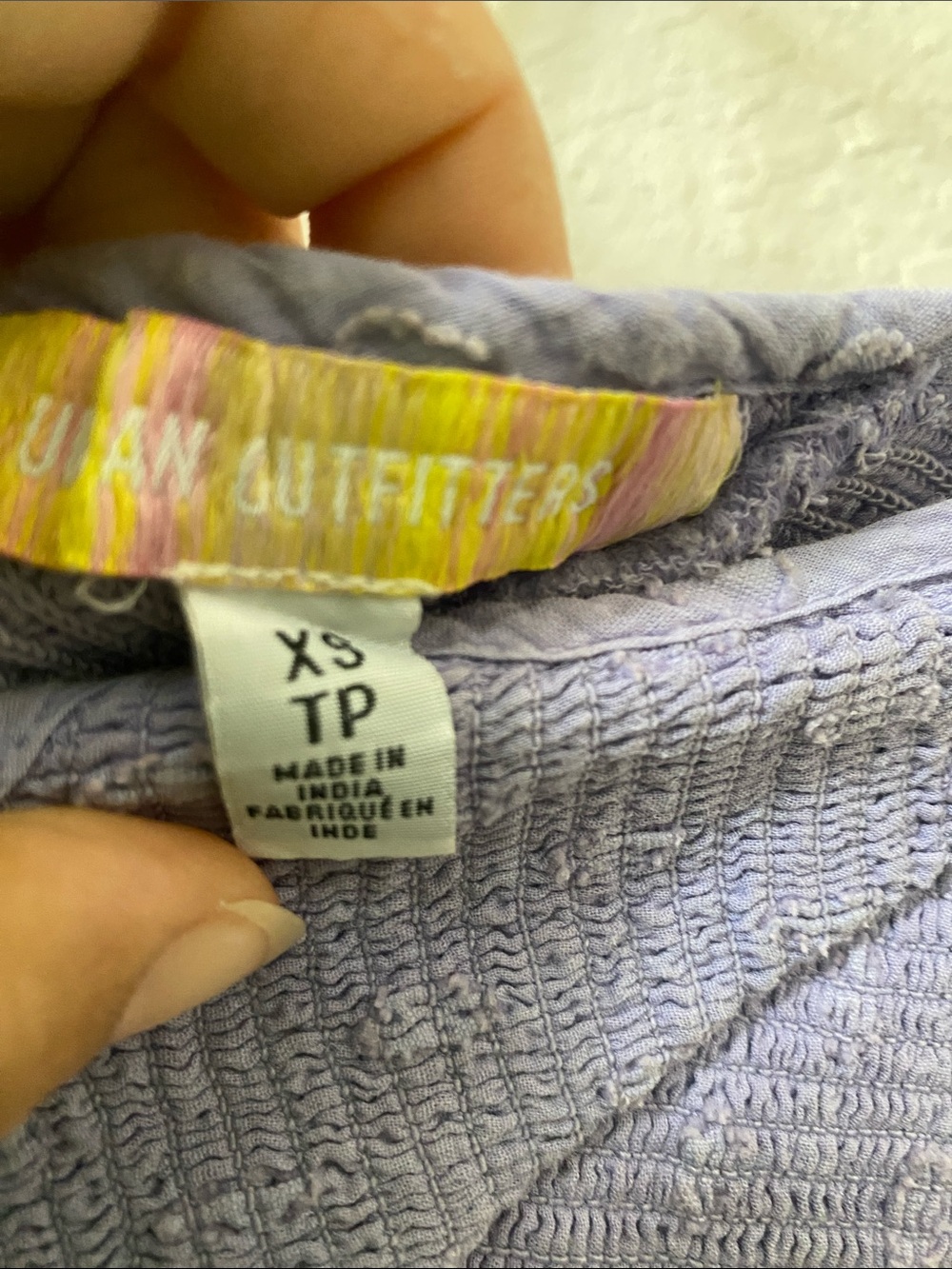 Urban Outfitters Lavender Textured Cropped Cami - Picture 8 of 9